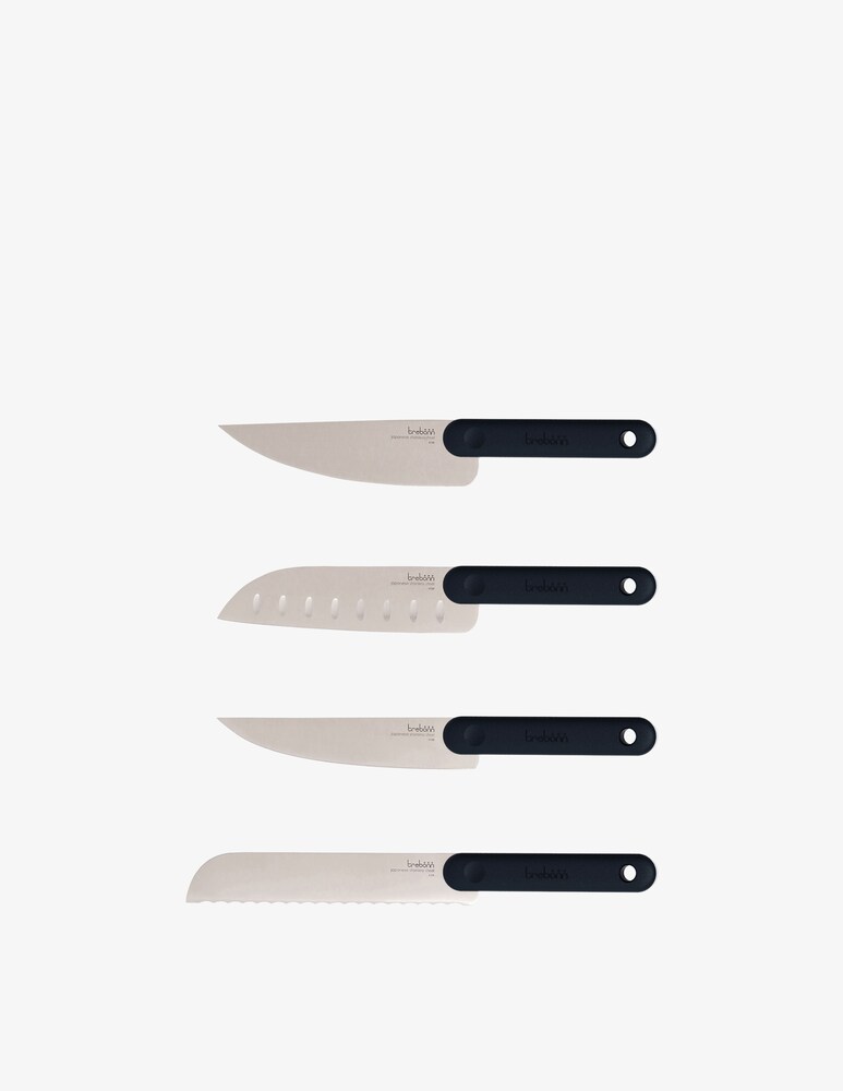 Trebonn Black Edition Set Di Quattro Coltelli Giapponesi - Nero