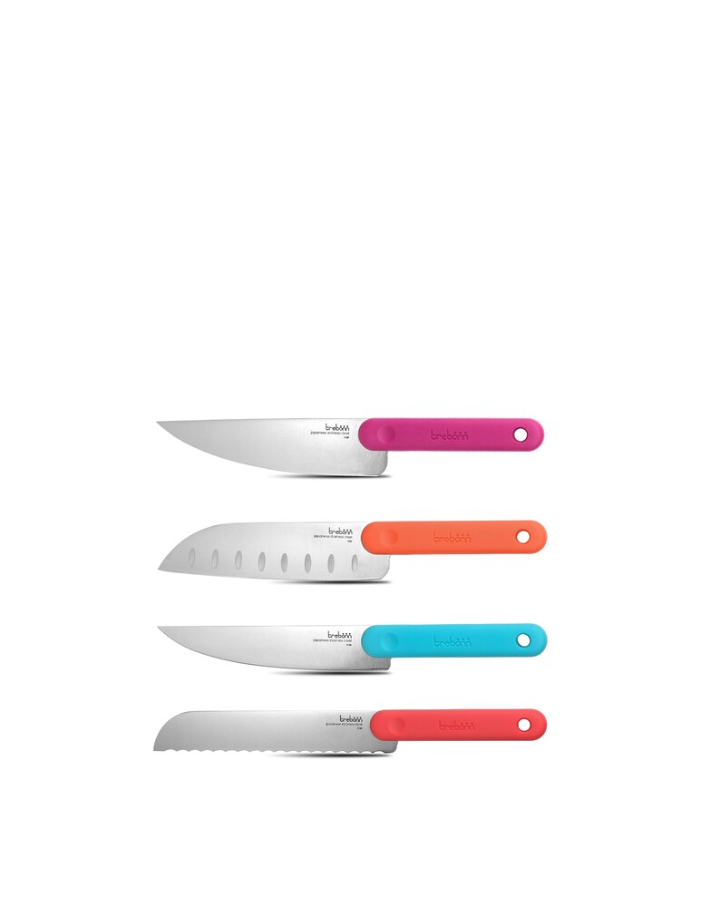 Trebonn Set Di Quattro Coltelli Giapponesi - Grigio