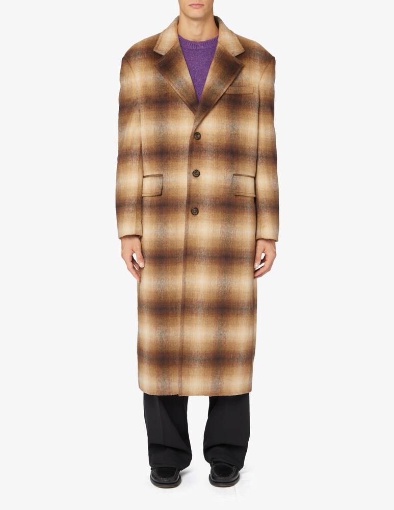 Trussardi Cappotto in lana a quadri
