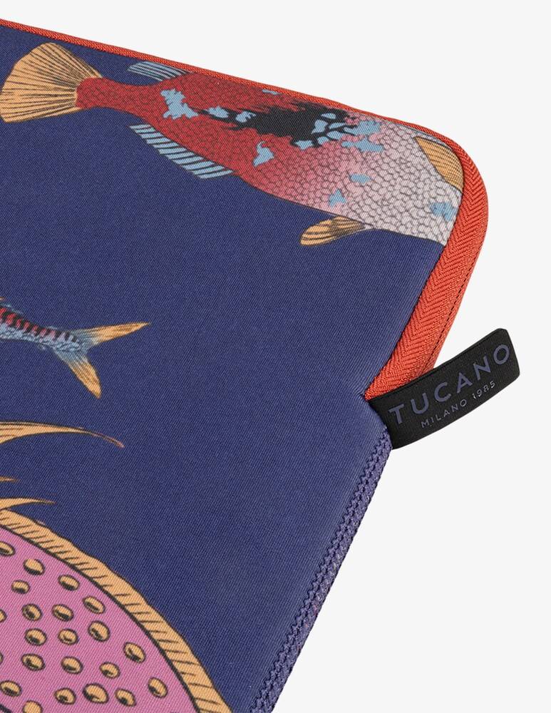 Tucano Sleeve Schizzo Pesci Custodia Mb 16" Blu