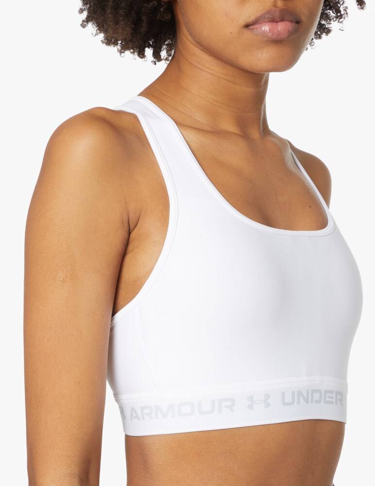 Under Armour Reggiseno Sportivo Mid Crossback - Bianco