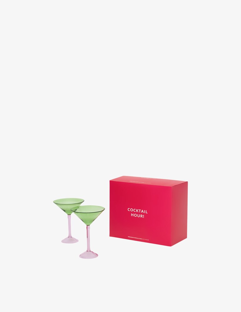 Urban Nature Culture Martini Cocktail Bicchieri Set 2 Pz In Confezione Regalo