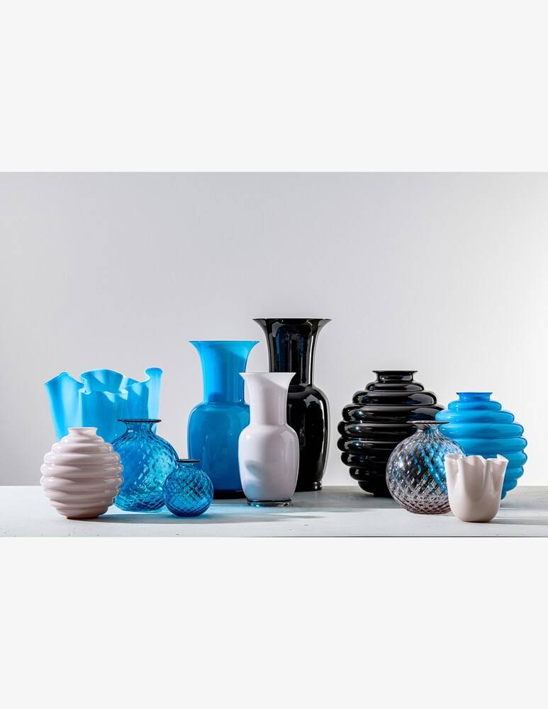 Venini Vaso Fazzoletto - Azzurro