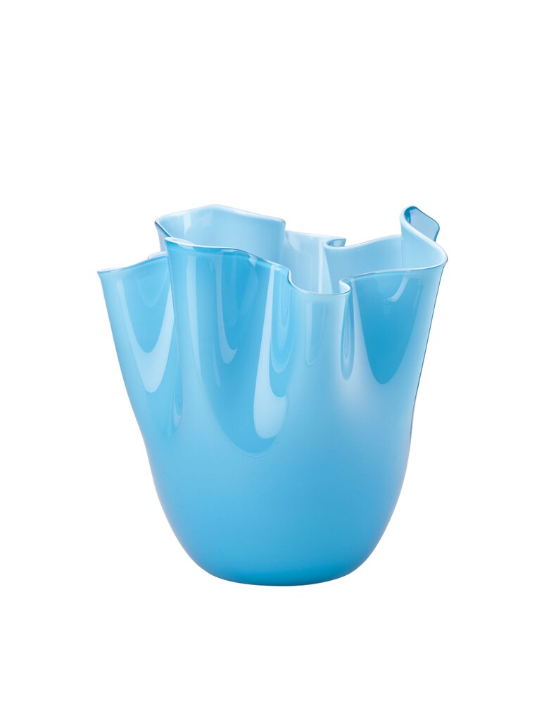 Venini Vaso Fazzoletto - Azzurro