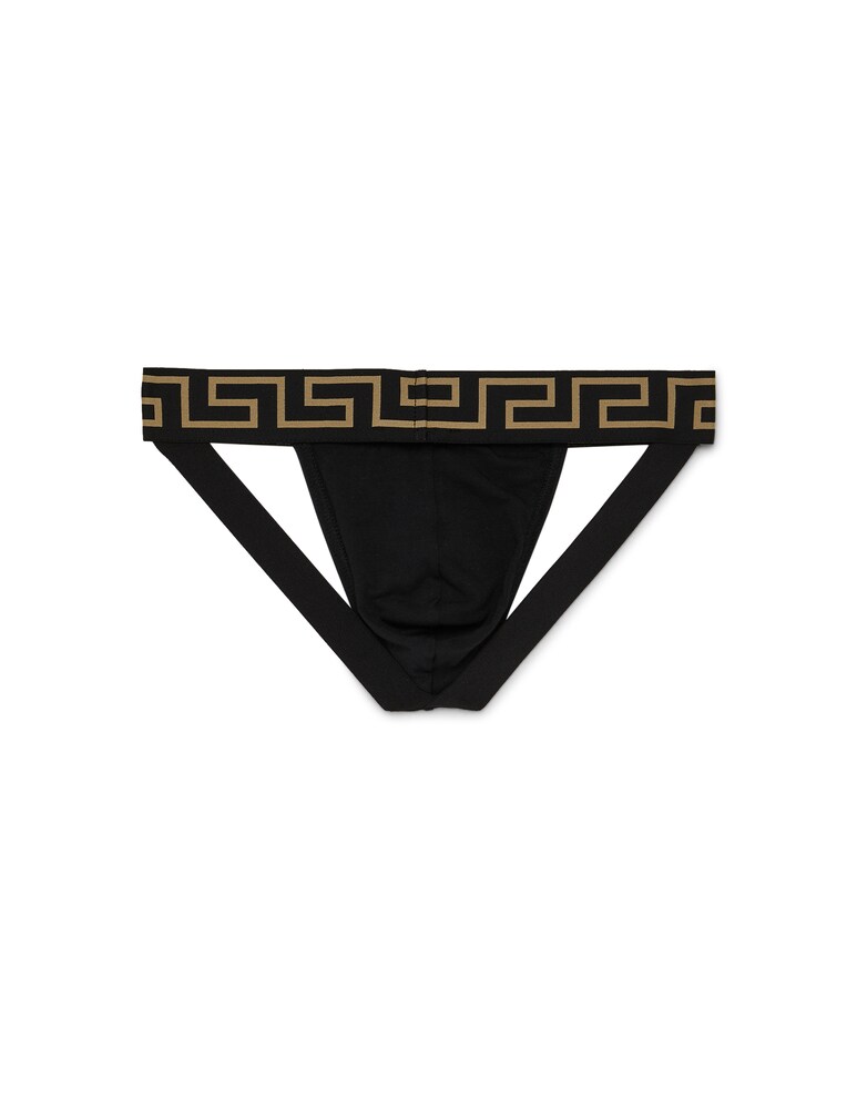 Versace Jockstrap Bordo Greca
