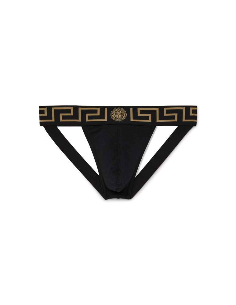 Versace Jockstrap bordo greca