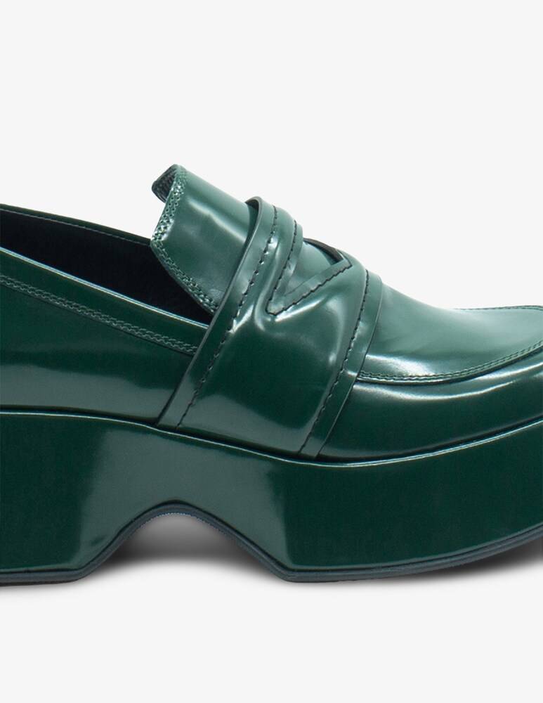 Vic Matié Mocassino In Lattice In Pelle