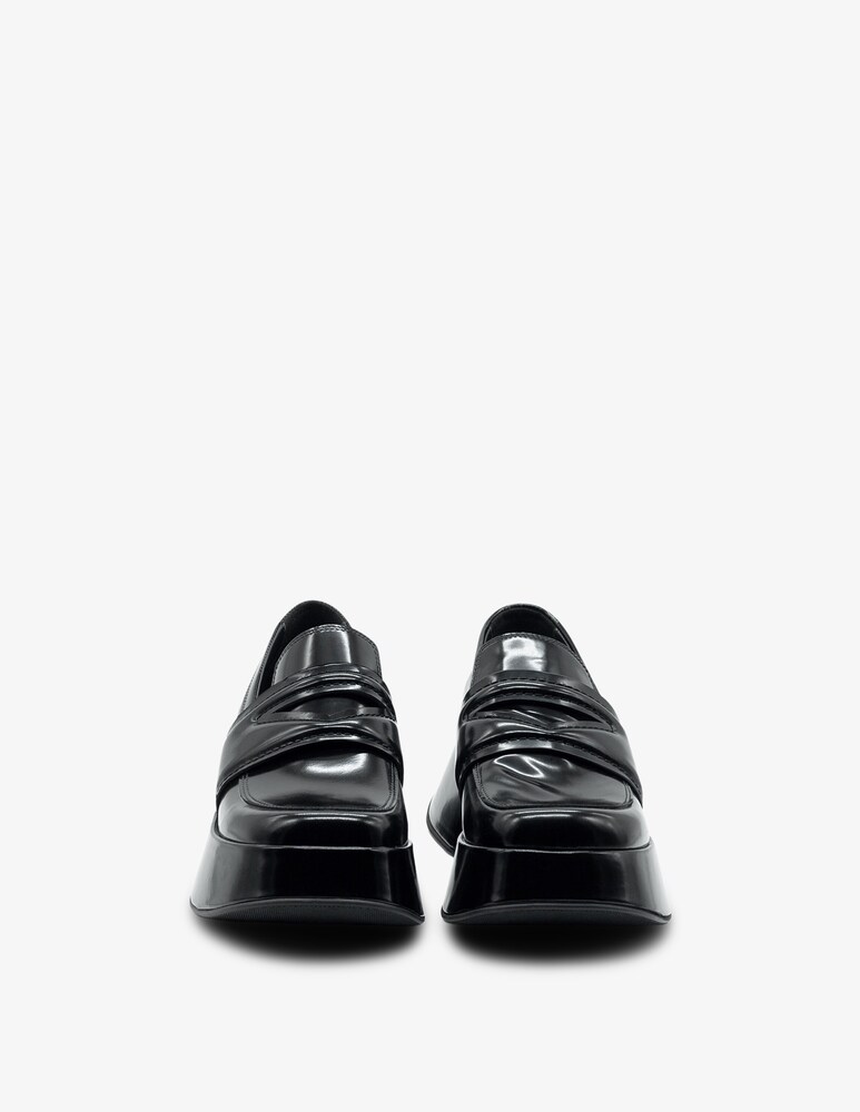 Vic Matié Mocassino In Lattice In Pelle