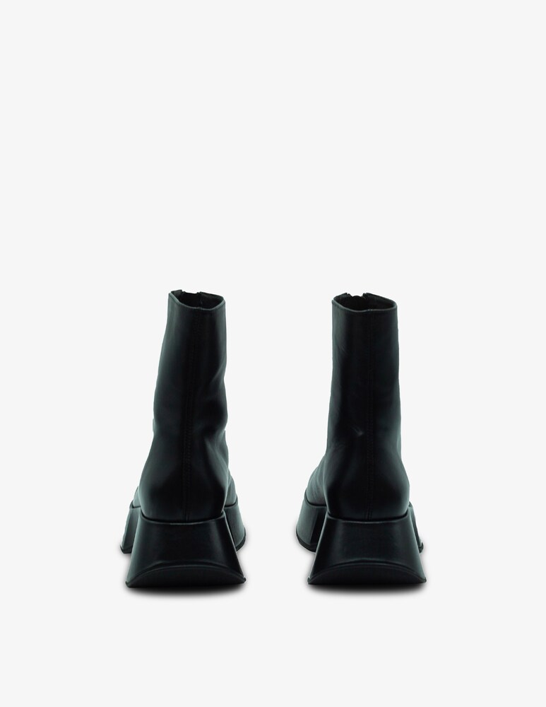 Vic Matié Stivaletto Elodie Zip Frontale In Pelle