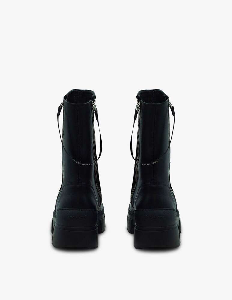 Vic Matié Stivaletto Gospel 2 Zip In Pelle