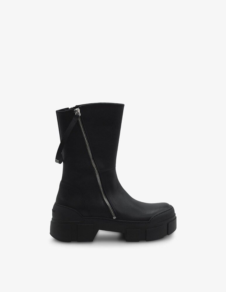 Vic Matié Stivaletto gospel 2 zip in pelle