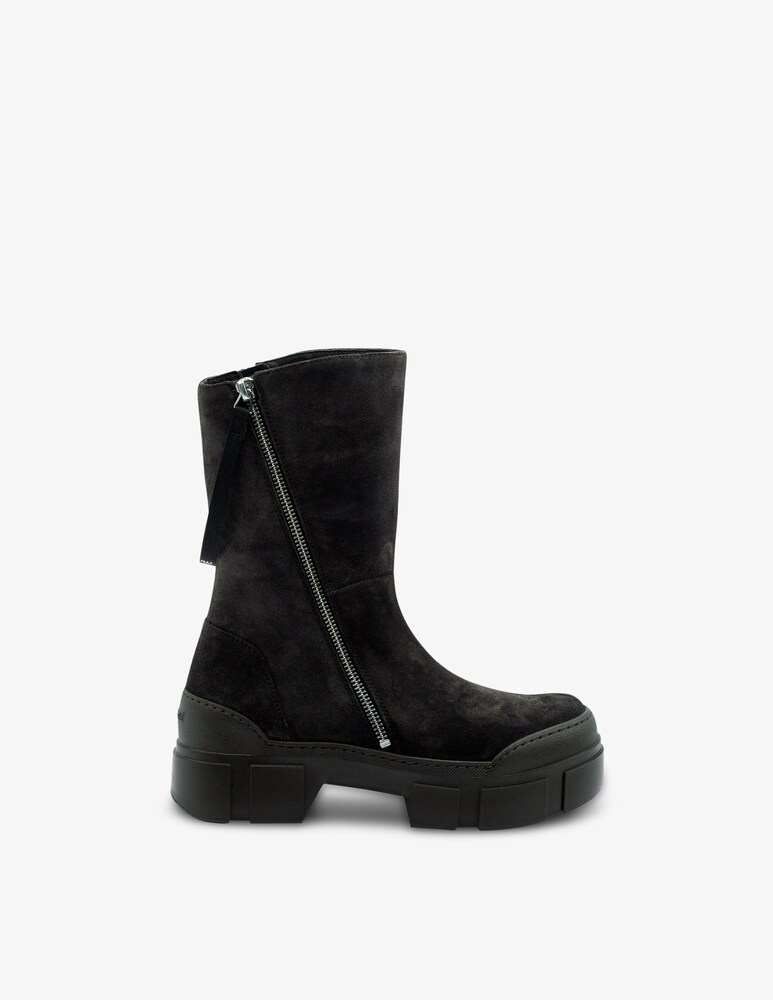 Vic Matié Stivaletto silverstone 2 zip in pelle scamosciata