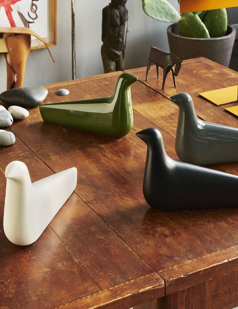 Vitra L'Oiseau Ceramica Grigio Muschio Lucido - Grigio