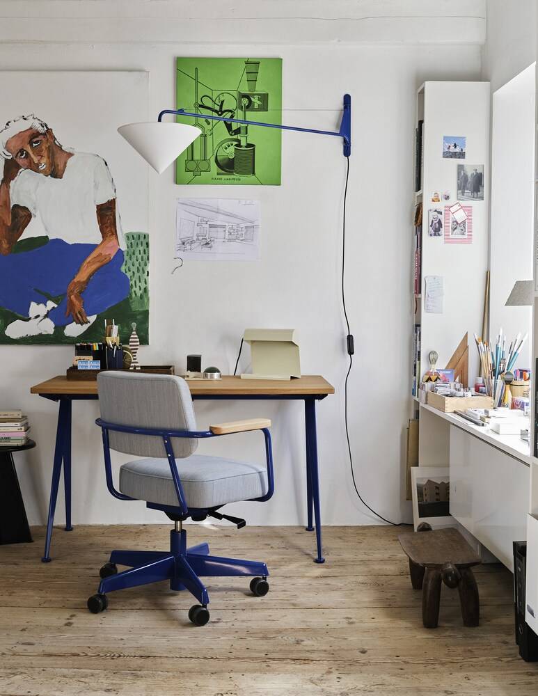 Vitra Lampe De Bureau - Prouvé Blanc Colombe