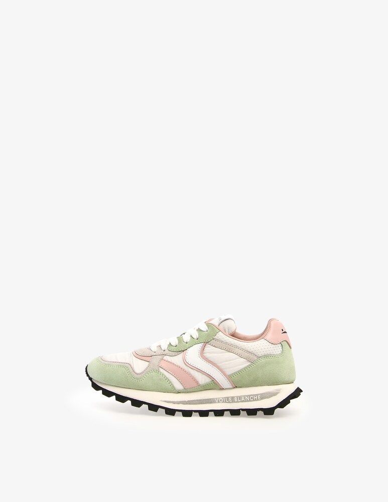 Voile Blanche Sneakers In Camoscio Qwark 2004