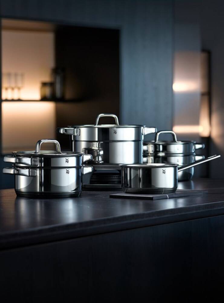 WMF Linea Compact Cusine Batteria Acciaio 5Pz - Grigio