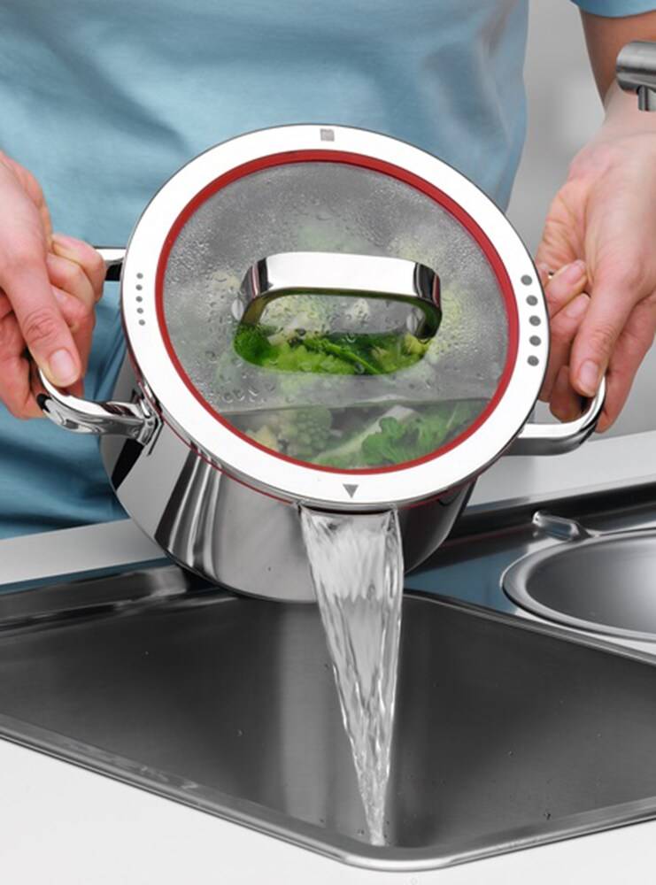 WMF Linea Function4 Batteria Acciaio 5Pz - Grigio