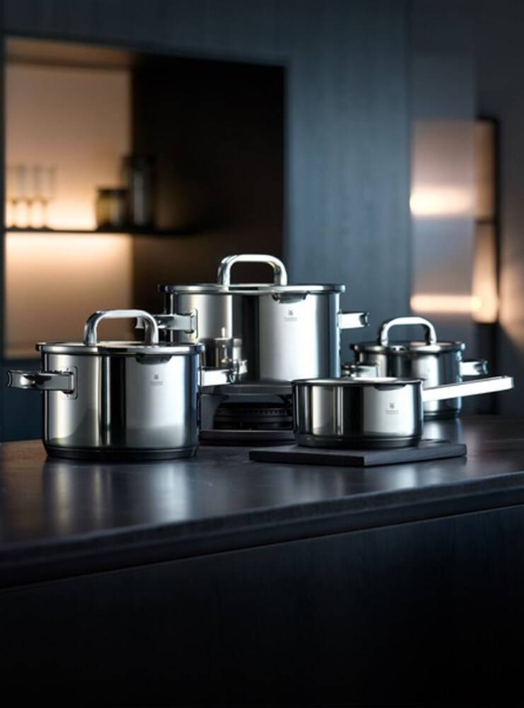 WMF Linea Function4 Batteria Acciaio 5Pz - Grigio