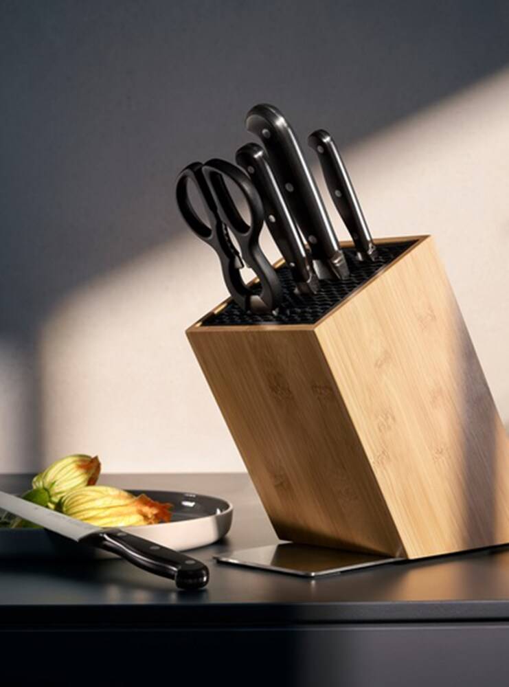 WMF Linea Spitzenklasse Ceppo Coltelli 6Pz - Marrone