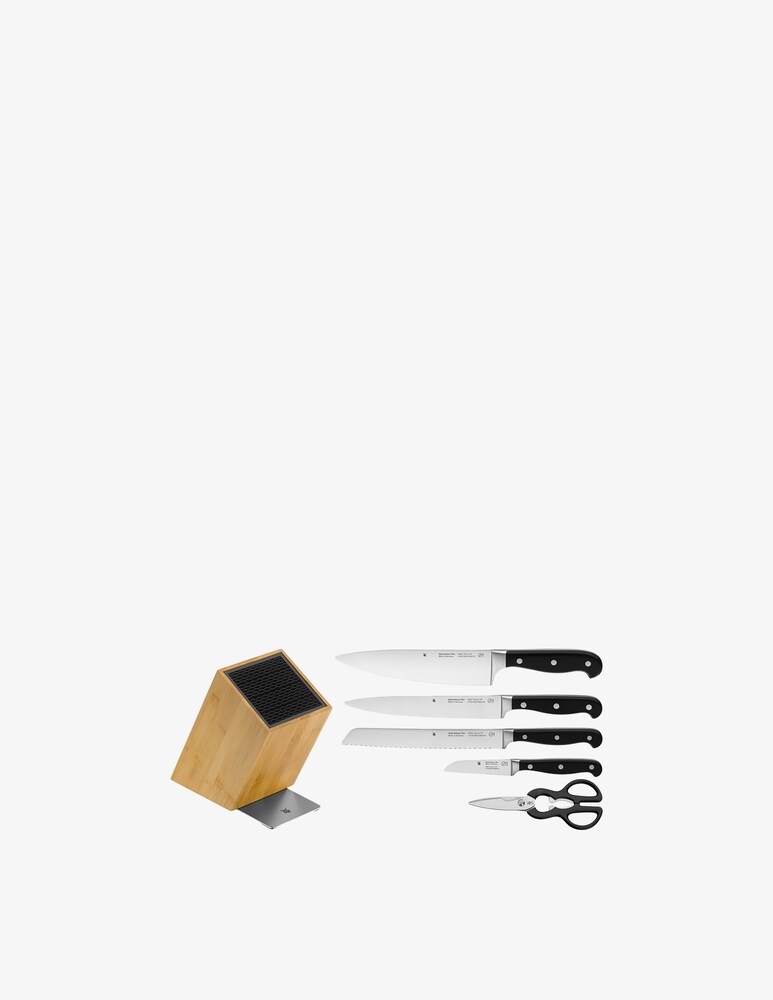WMF Linea Spitzenklasse Ceppo Coltelli 6Pz - Marrone