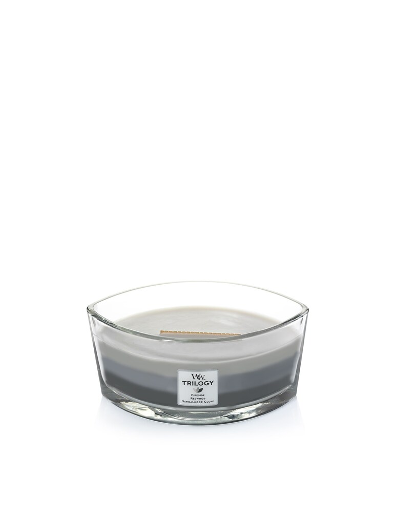 Woodwick Candela Ellipse Trilogy Warm Woods - Grigio