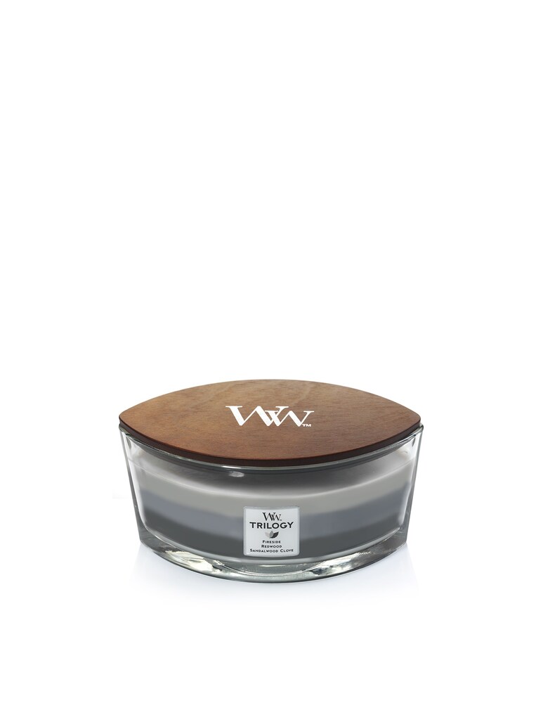 Woodwick Candela Ellipse Trilogy Warm Woods - Grigio