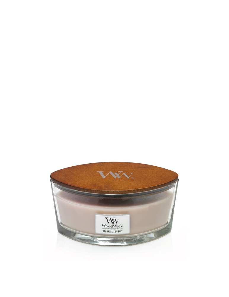 Woodwick Candela Ellipse Vanilla&Sea Salt - Rosa