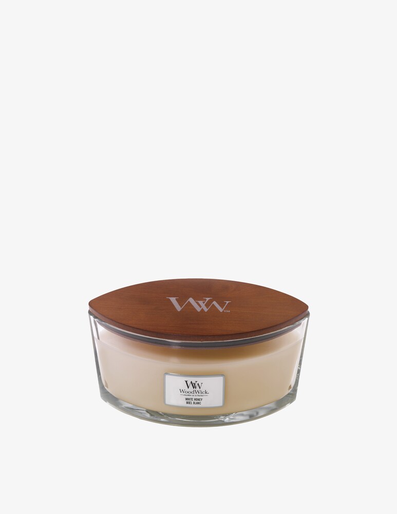 Woodwick Candela Ellipse White Honey - Bianco