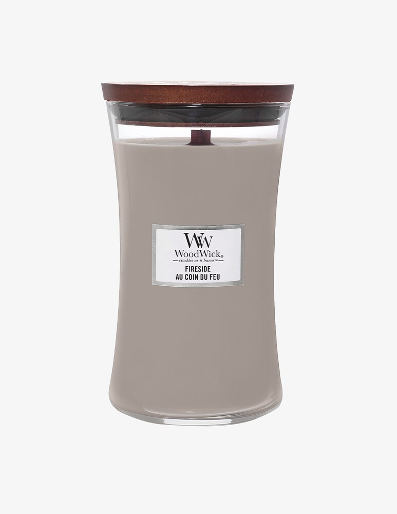 Woodwick Candela Grande Fireside - Grigio