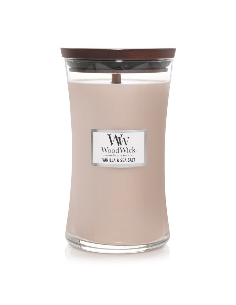 Woodwick Candela Grande Vanilla&Sea Salt - Rosa