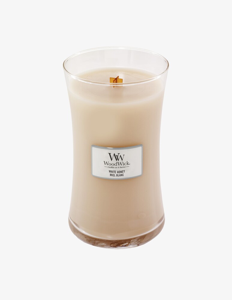 Woodwick Candela Grande White Honey - Bianco