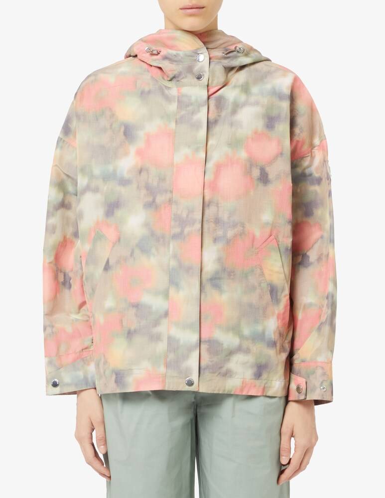 Woolrich Giacca in lino chine con cappuccio