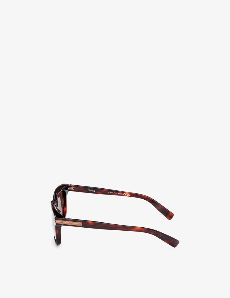 Zegna Occhiali Da Sole Rotondi EZ0238