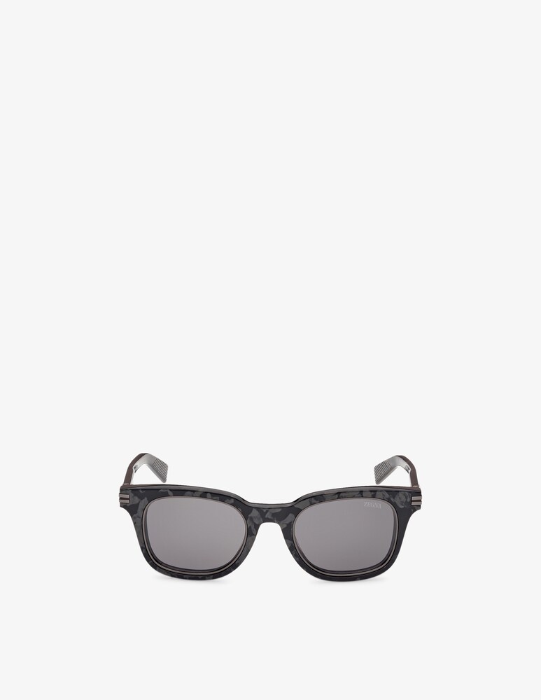 Zegna Occhiali da sole rotondi EZ0238