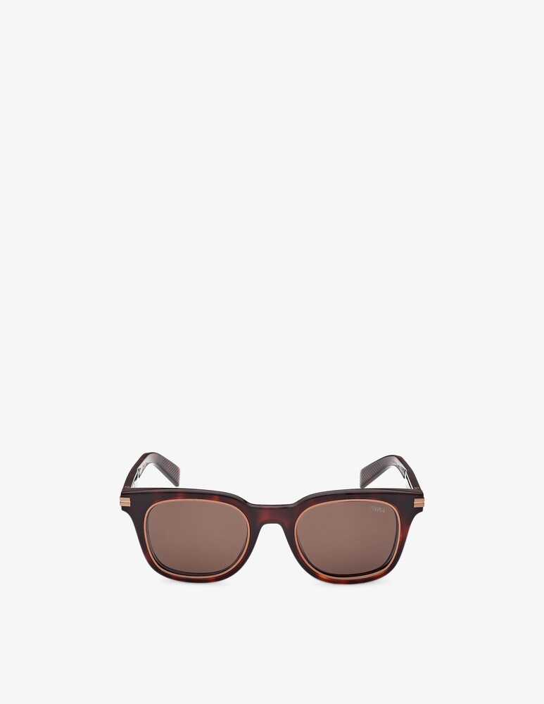 Zegna Occhiali da sole rotondi EZ0238