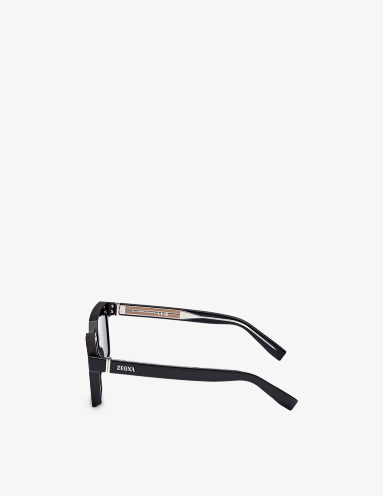 Zegna Occhiali Da Sole Squadrati EZ0214
