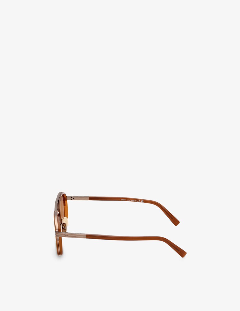 Zegna Occhiali Da Sole Squadrati EZ0231