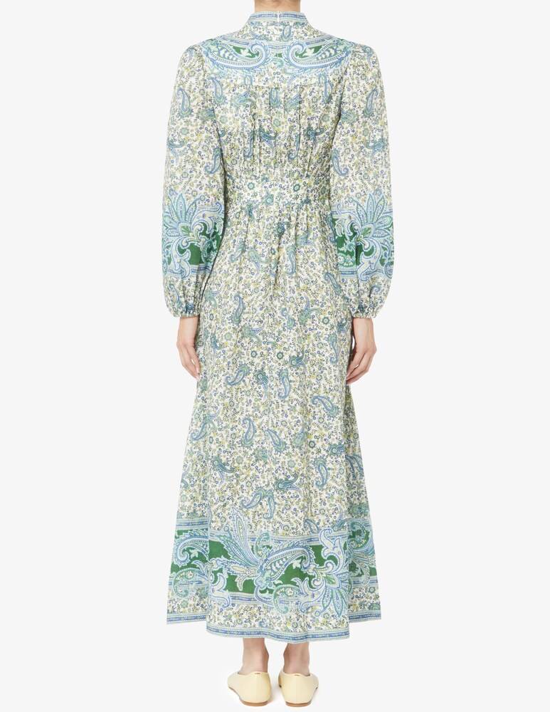 Zimmermann Abito Midi Ottie Con Scollo Profondo