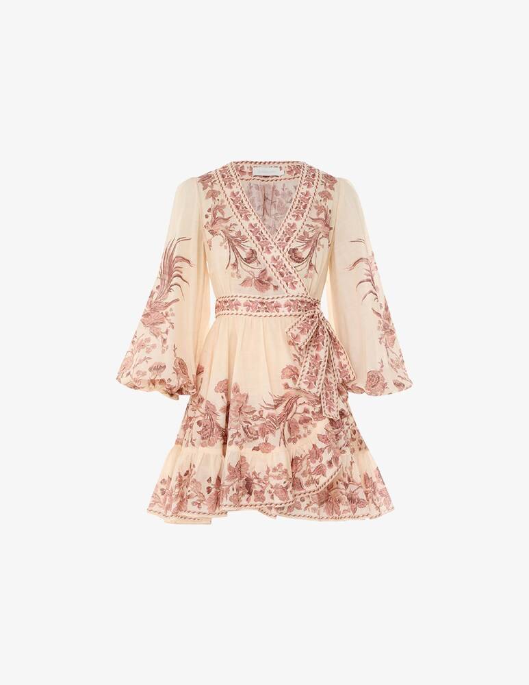 Zimmermann Miniabito a portafoglio con motivo waverly