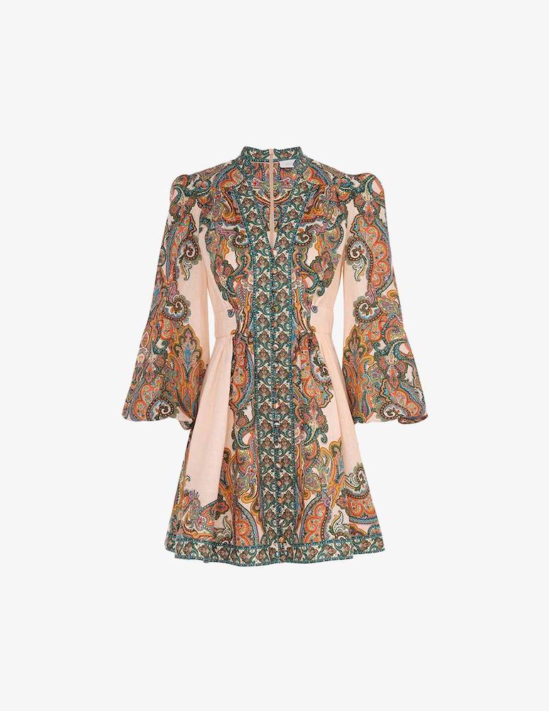 Zimmermann Miniabito Ottie con scollo profondo