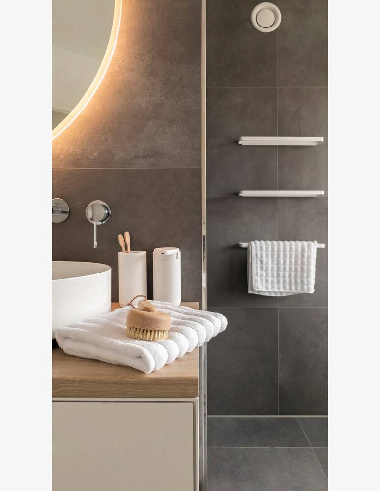Zone Porta Asciugamani Rim 44 X 7,5 X 2,5 Cm Bianco