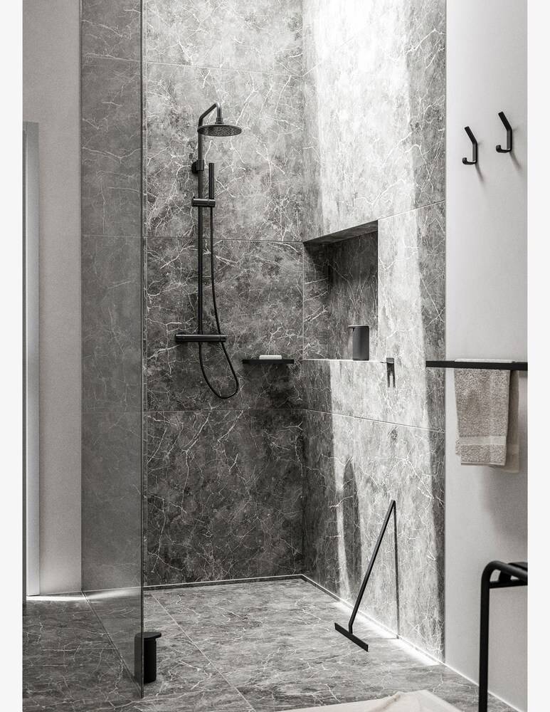 Zone Porta Asciugamani Rim 44 X 7,5 X 2,5 Cm Nero