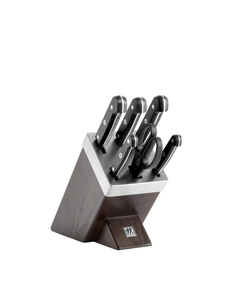 Zwilling Set di coltelli con ceppo autoaffilante Gourmet - Marrone