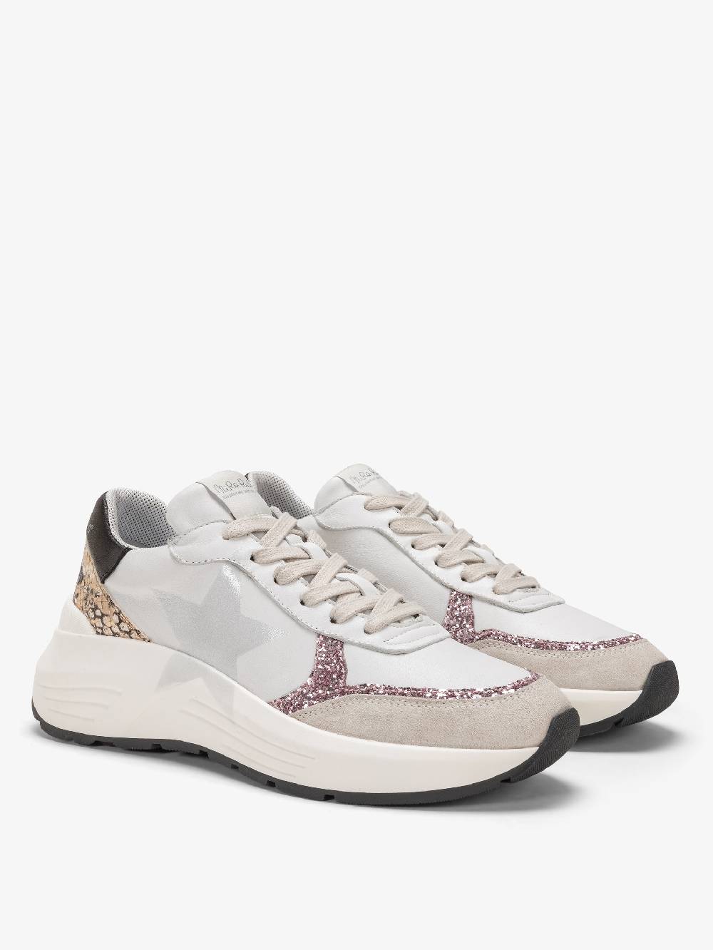Nira Rubens Chunky Sneakers Stinger Python Rose - Stella