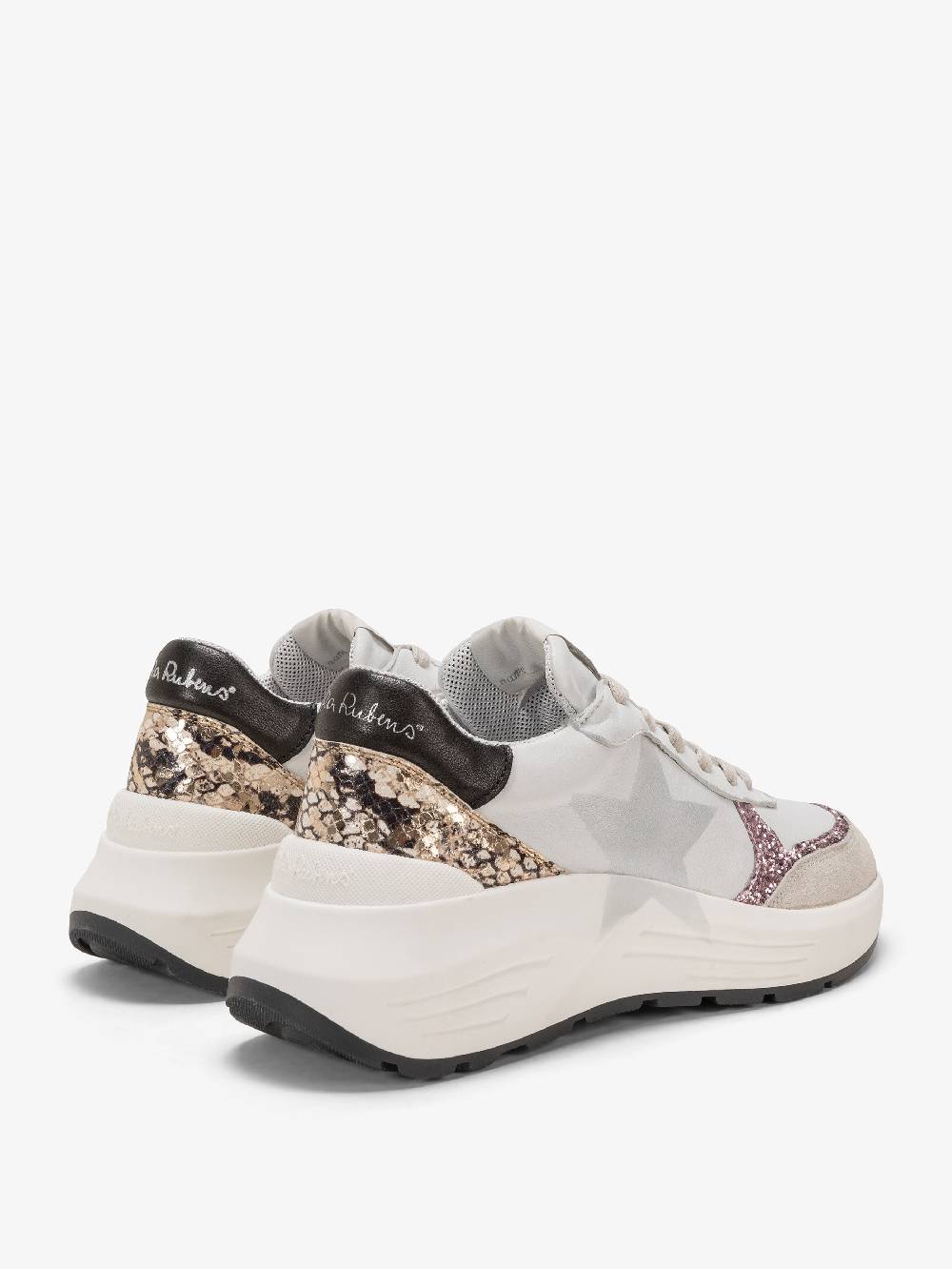 Nira Rubens Chunky Sneakers Stinger Python Rose - Stella