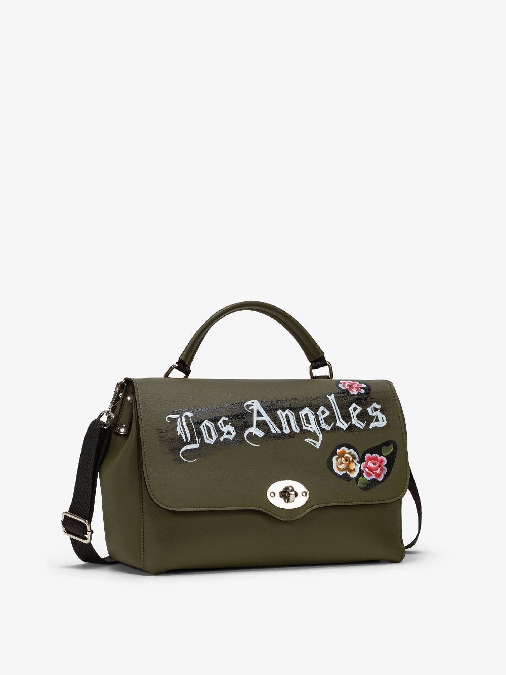 Nira Rubens EASY SATCHEL - MILITARY LOS ANGELES FLOWERS