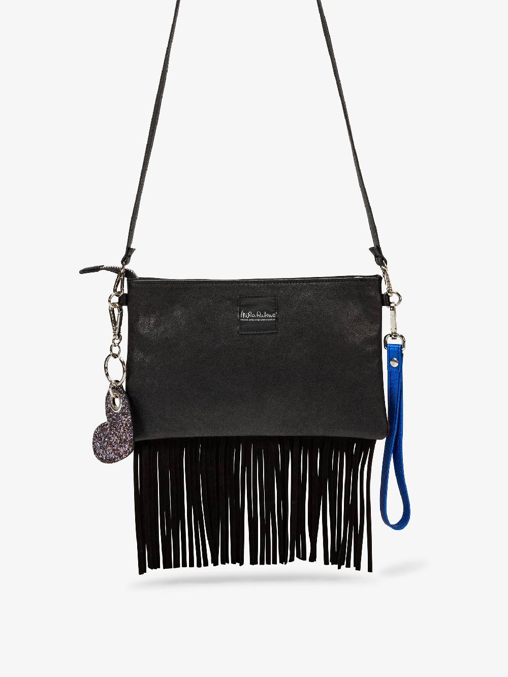 Nira Rubens Minibag Frange - Giaguarino Electric Blue