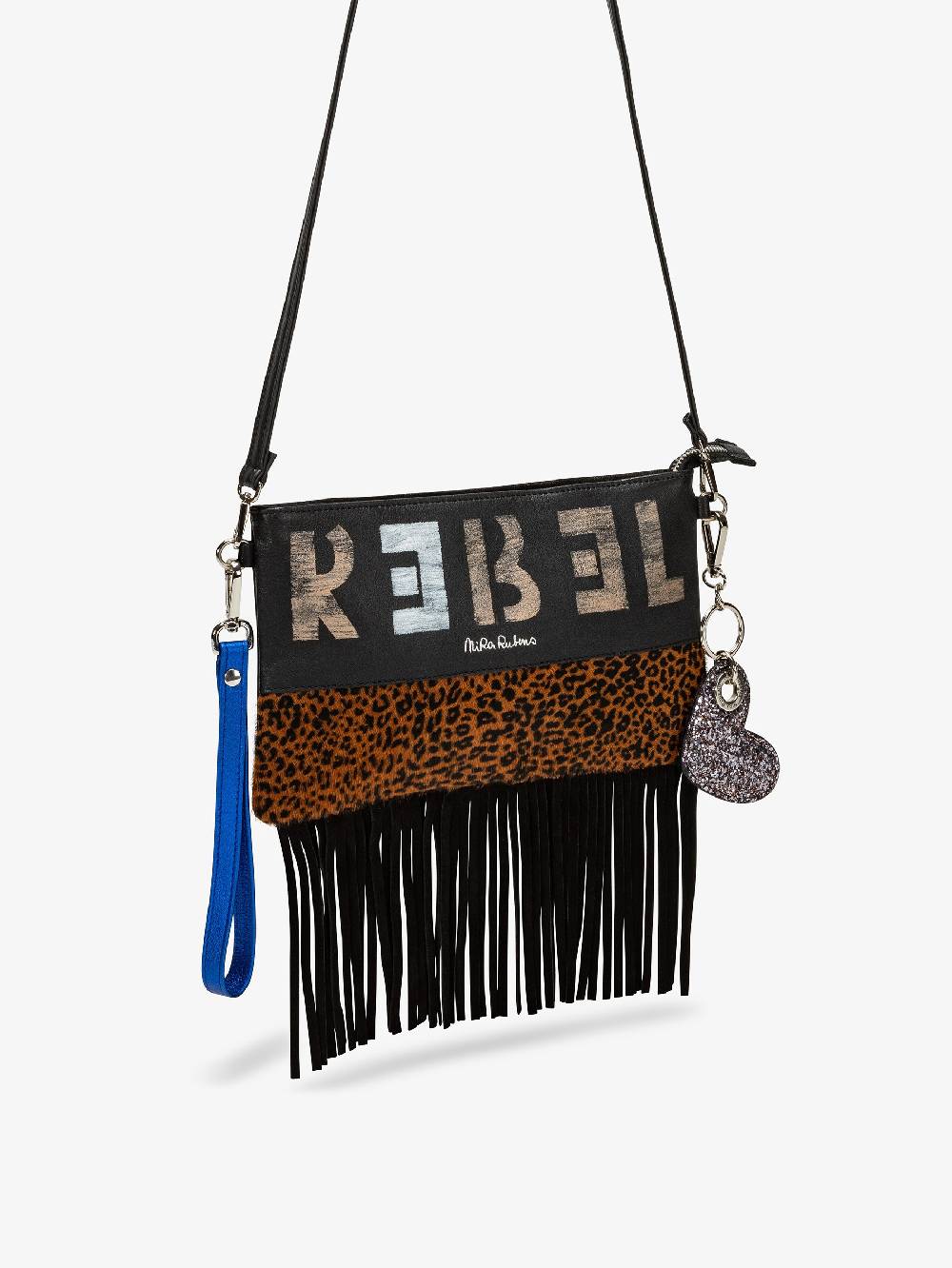 Nira Rubens Minibag Frange - Giaguarino Electric Blue