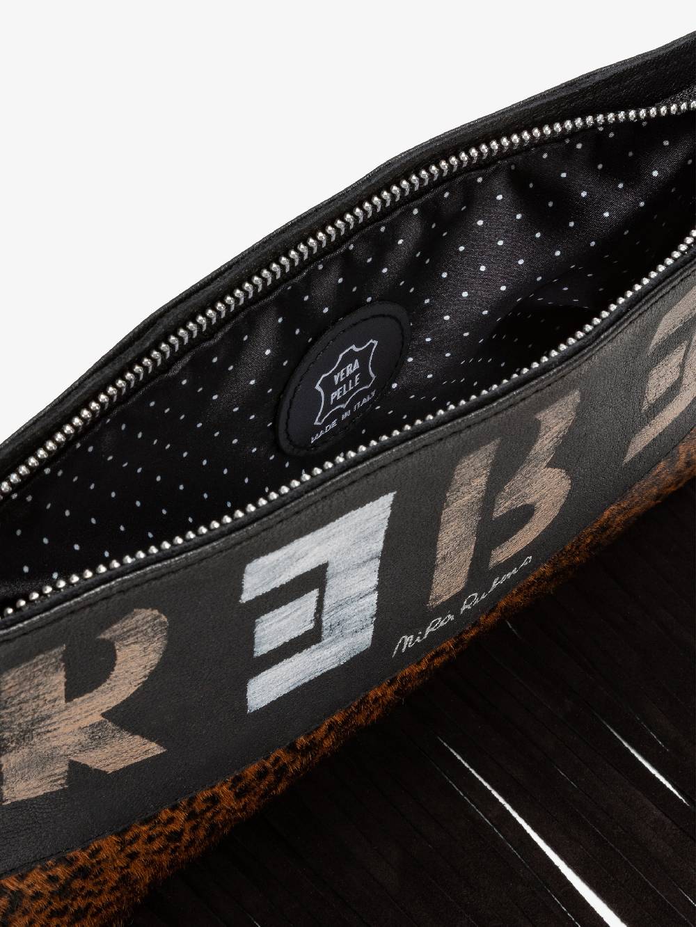 Nira Rubens Minibag Frange - Giaguarino Electric Blue