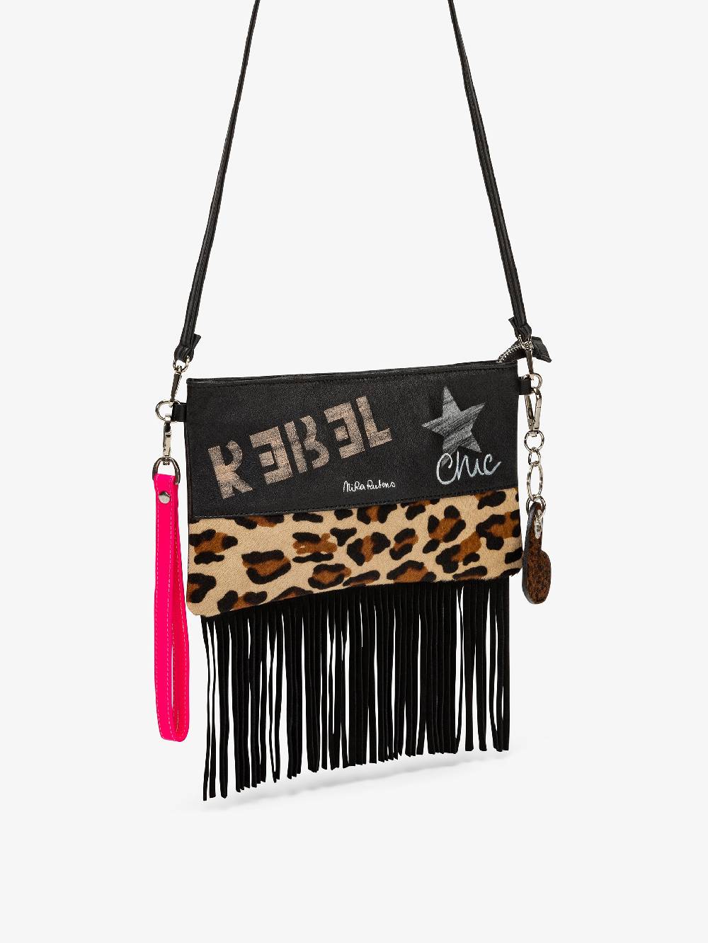 Nira Rubens Minibag Frange - Africa Pink